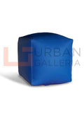 Artificial Leather Plain Square Stool Bean Bag - Urban Galleria