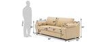 Dungen 3 Seater Sofa - Beige