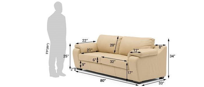 Dungen 3 Seater Sofa - Beige