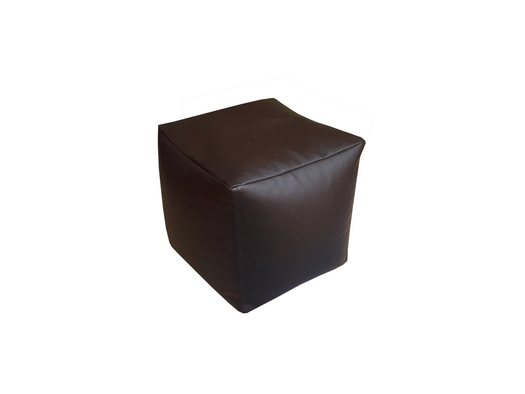 Cubicle Leather Stool - Black