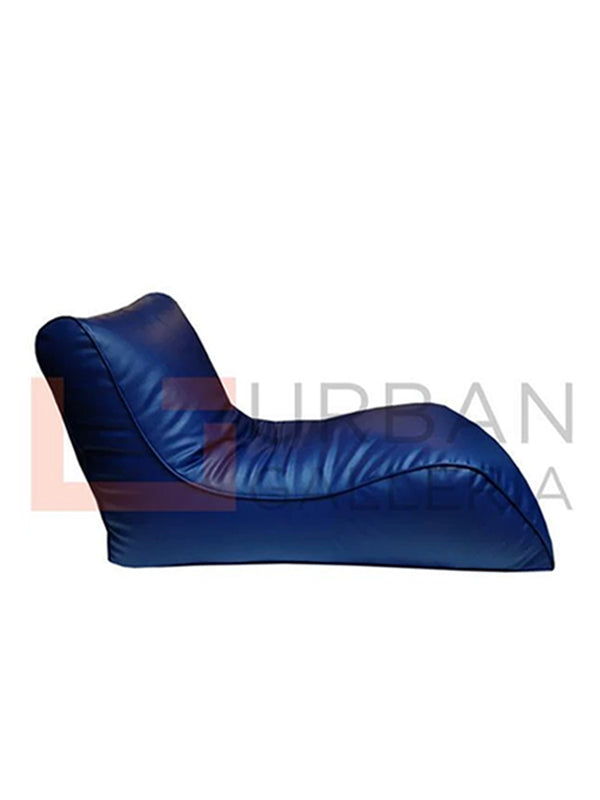 Leatherite long sitter bean bag
