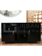 Olavo Executive Table with Side Rack