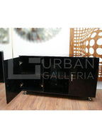 Olavo Executive Table with Side Rack