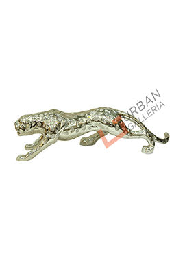 Jaguar Silver Dot Decorative Figurine