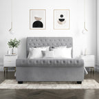 Sleigh Upholstery Double Bed