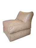 Leatherite Sofa bed Cum Bean bag - Off White
