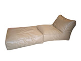 Leatherite Sofa bed Cum Bean bag - Off White
