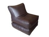 Sofa Cum Bed Leatherite - Dark Brown