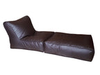 Sofa Cum Bed Leatherite - Dark Brown