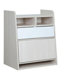 Axess Kids Wall Mounted Study Table in White & Mellow Green Colour - Urban Galleria