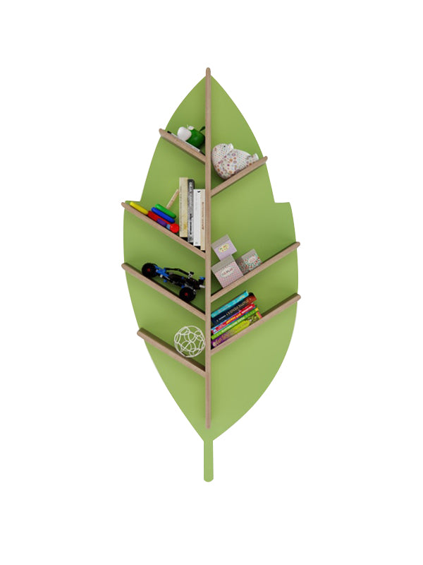Leana Bookshelf Display Unit in Parrot Green
