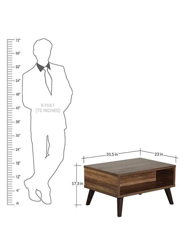 Millikan Coffee Table with Storage Slot