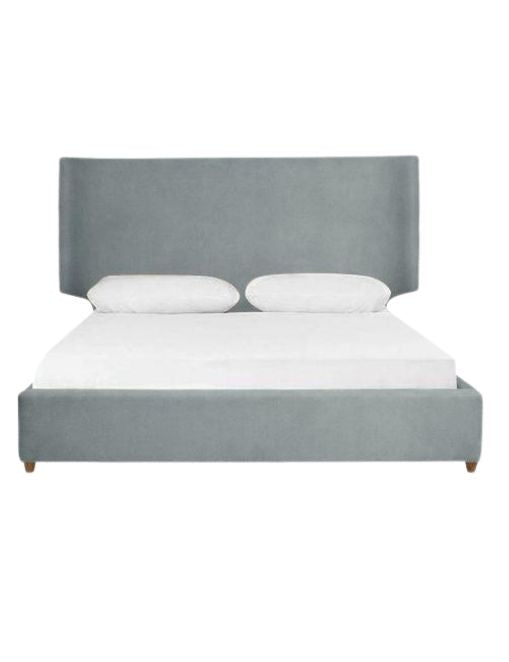 Melanie Upholstered Bed (Grey)