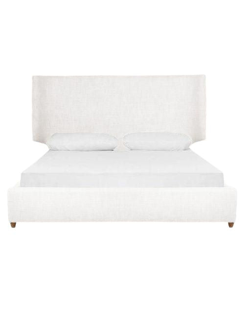 Melanie Upholstered Bed (White)