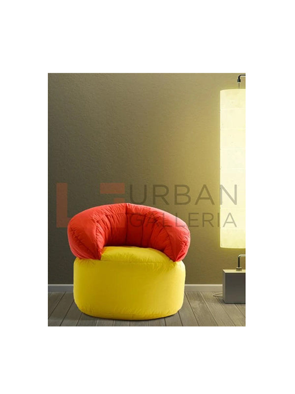Red & Yellow Bean Bag Sofa Large