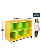 Connally Bookshelf in Yellow & Green Colour