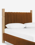 Jude Upholstered Bed (Brown)