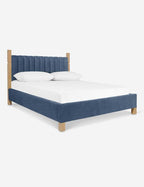 Jude Upholstered Bed (Blue)