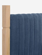 Jude Upholstered Bed (Blue)