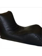 Leatherite long sitter bean bag