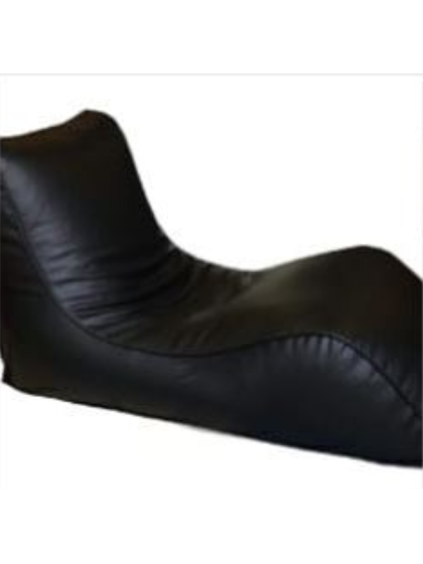 Leatherite long sitter bean bag