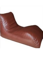 Leatherite long sitter bean bag