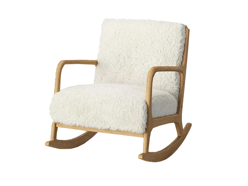 Ankara Rocking Chair - White - Urban Galleria