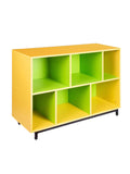 Connally Bookshelf in Yellow & Green Colour
