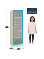 Adelmis Study Desk, Chair and Bookshelf Set In Azure Blue Finish - Urban Galleria