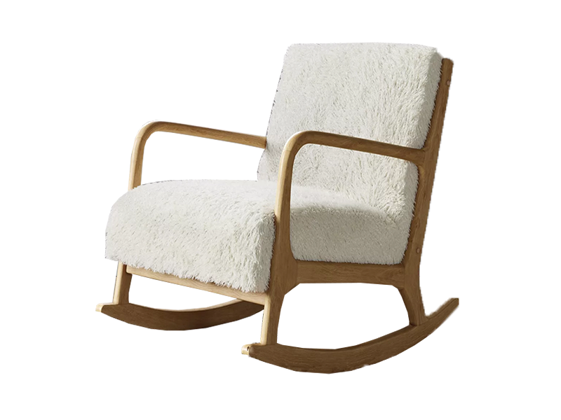 Ankara Rocking Chair - White - Urban Galleria