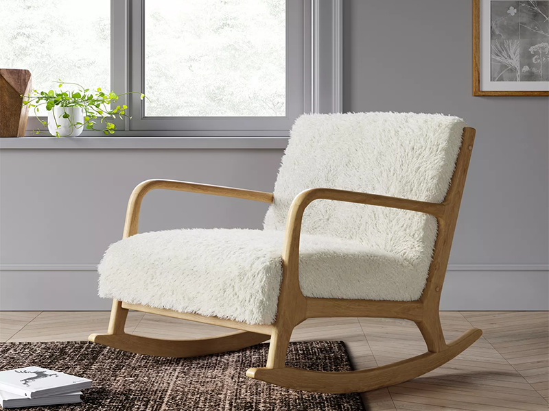 Ankara Rocking Chair - White - Urban Galleria