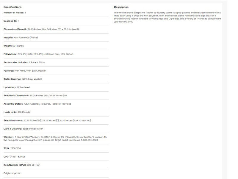 Wildes Rist Rocking Chair