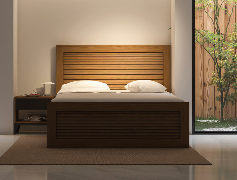 Nozty Double Bed With One Side Tables