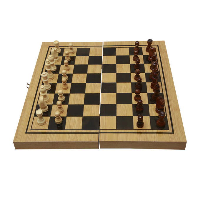 Wooden Chess - Doouble Game