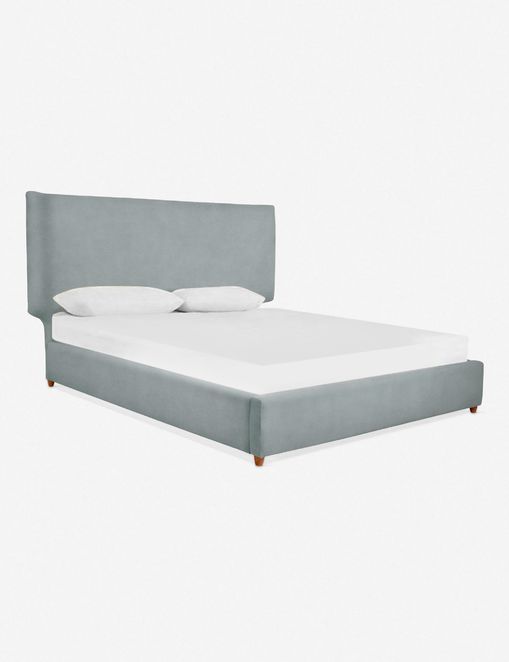 Melanie Upholstered Bed (Grey)