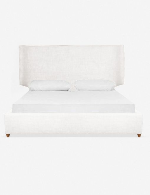Melanie Upholstered Bed (White)
