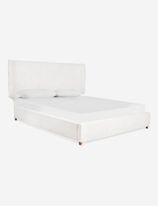 Melanie Upholstered Bed (White)