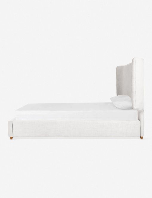 Melanie Upholstered Bed (White)