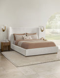 Melanie Upholstered Bed (White)
